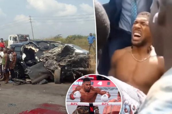 36岁英国拳王约书亚尼日利亚遇车祸！赤膊被抬出仅轻伤，两位厚交却骤一火了